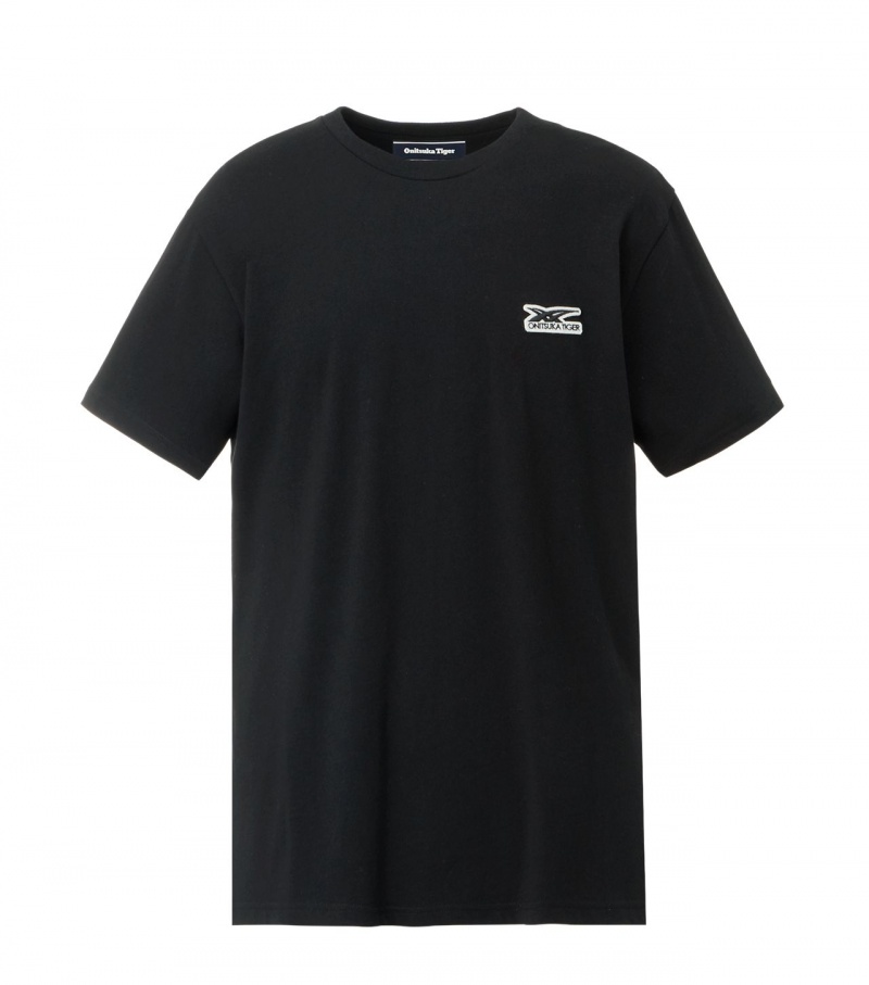 Men\'s Onitsuka Tiger T Shirts Black | 69247-GNAE