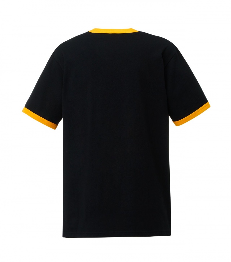 Men's Onitsuka Tiger T Shirts Black | 74018-VHCZ