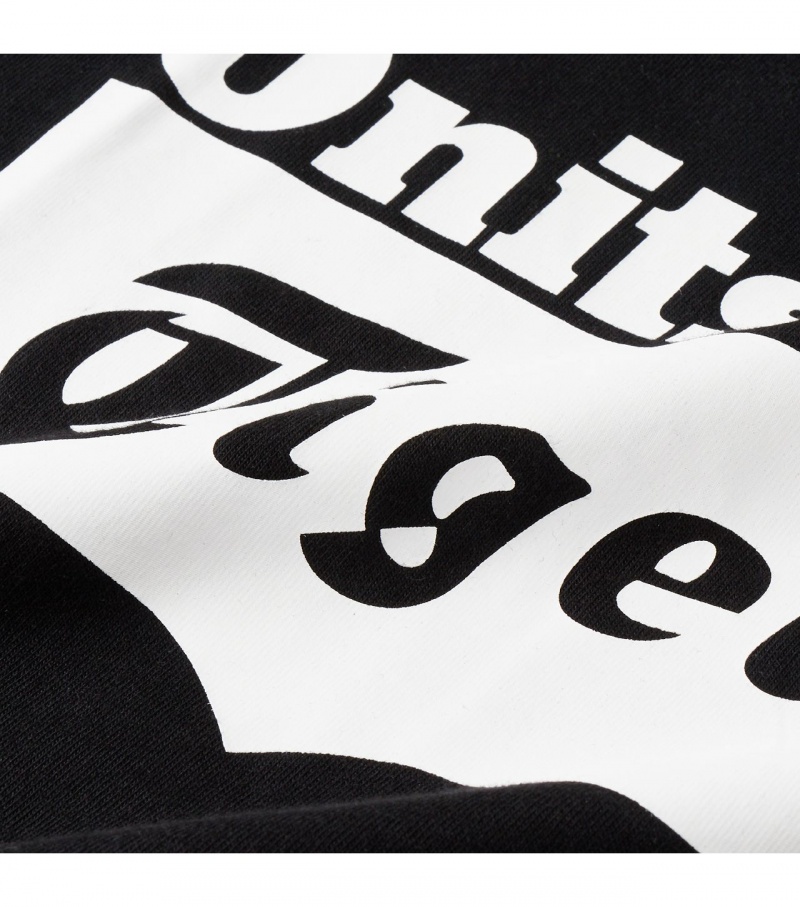 Men's Onitsuka Tiger T Shirts Black / White | 03162-DLOA