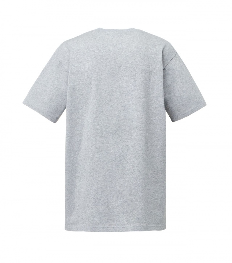 Men's Onitsuka Tiger T Shirts Grey | 40152-ZYBN