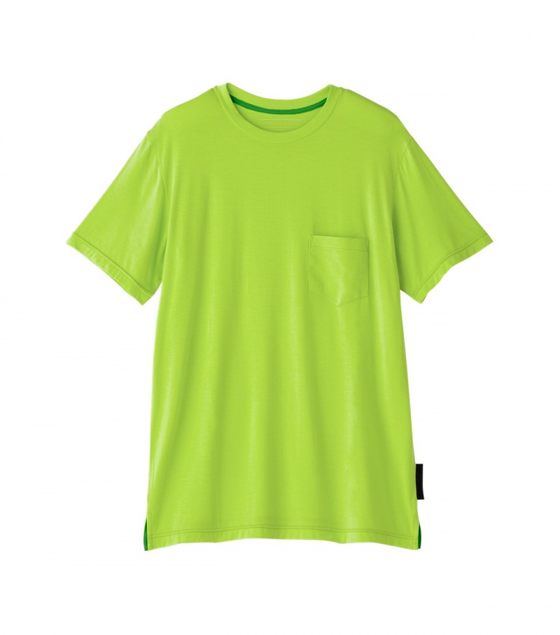 Men\'s Onitsuka Tiger T Shirts Light Green | 32816-FIPB