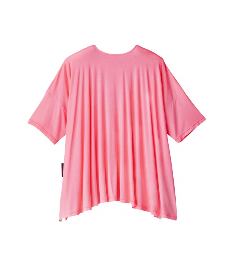 Men's Onitsuka Tiger T Shirts Pink | 81502-ZRDB