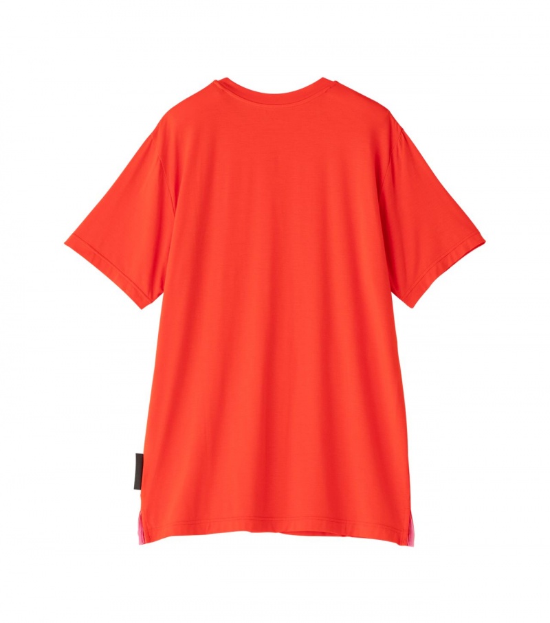 Men's Onitsuka Tiger T Shirts Red | 17345-YQDL