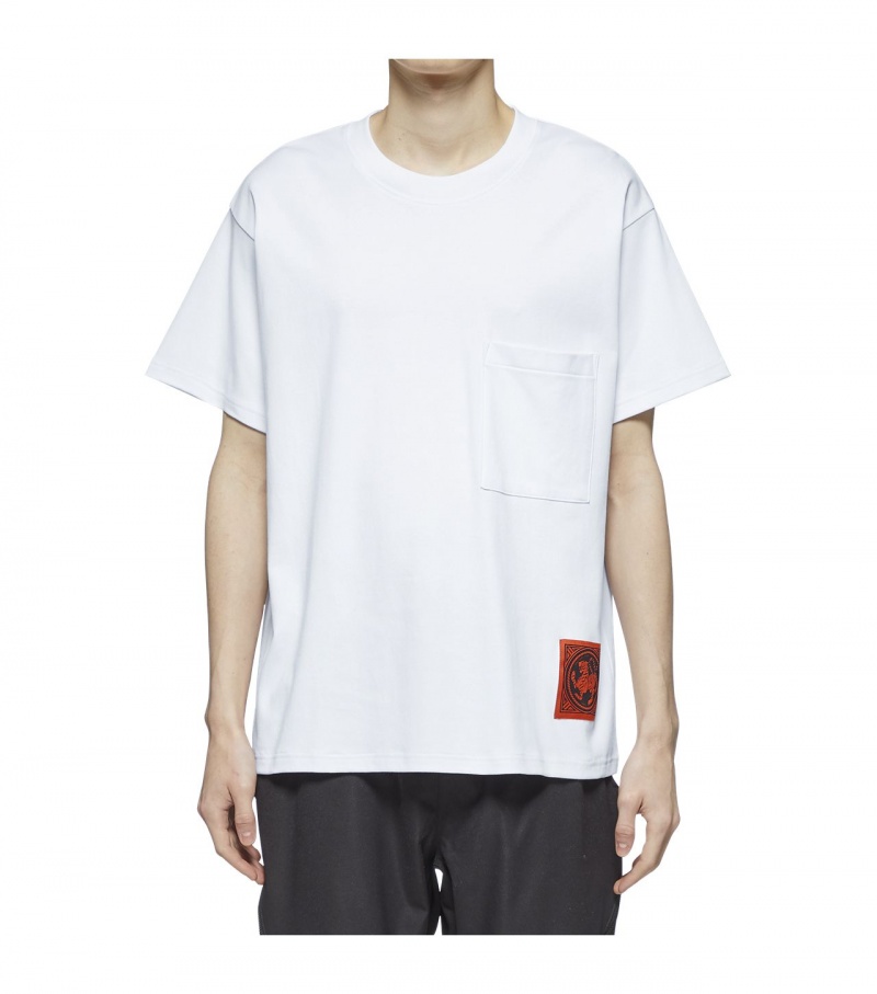 Men's Onitsuka Tiger T Shirts White | 04175-DSON