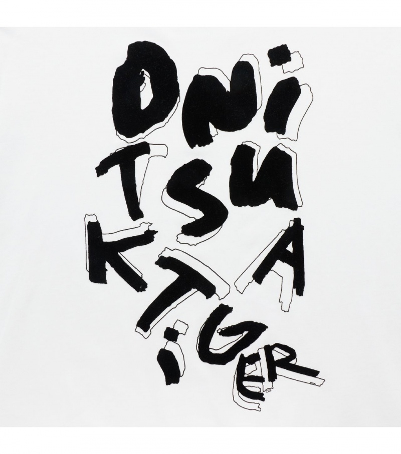 Men's Onitsuka Tiger T Shirts White | 42307-LQSR