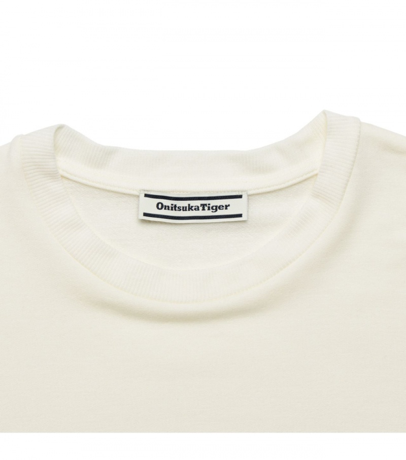 Men's Onitsuka Tiger T Shirts White | 80467-RCMA