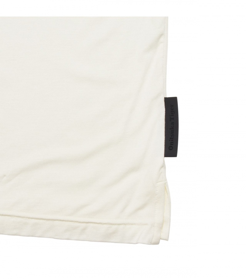 Men's Onitsuka Tiger T Shirts White | 85321-MLXQ