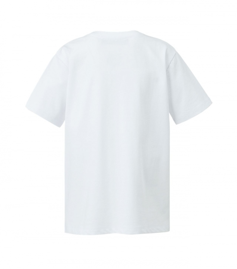 Men's Onitsuka Tiger T Shirts White / Red | 25094-QGJY