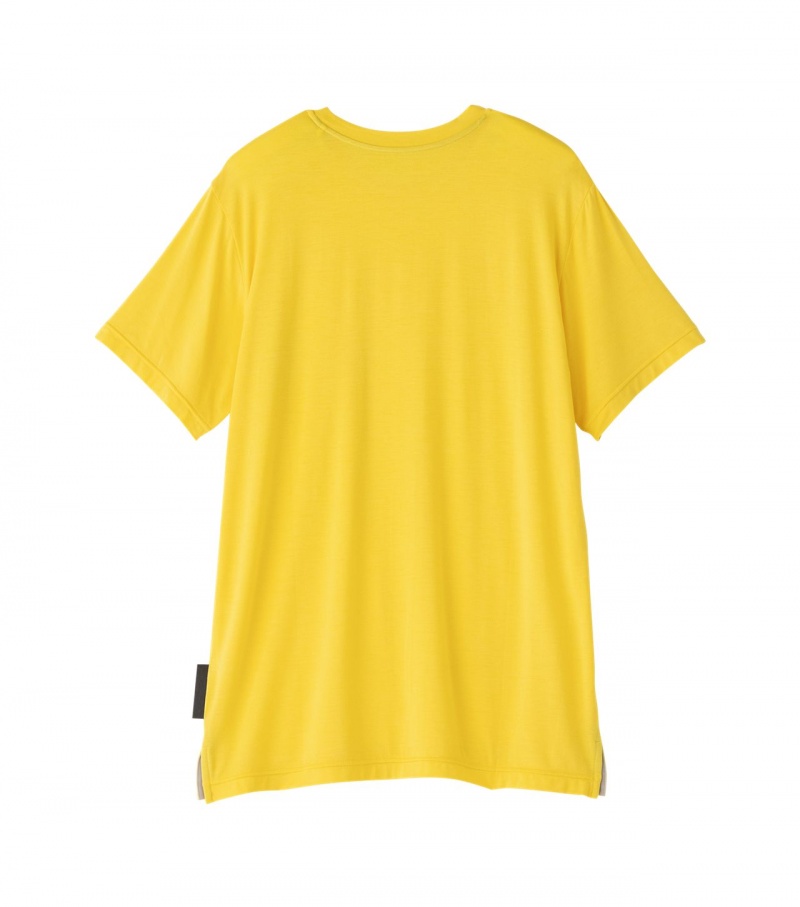 Men's Onitsuka Tiger T Shirts Yellow | 53814-VBFP