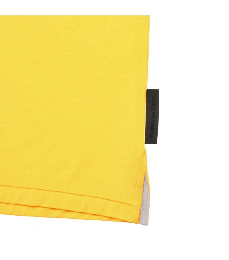 Men's Onitsuka Tiger T Shirts Yellow | 53814-VBFP