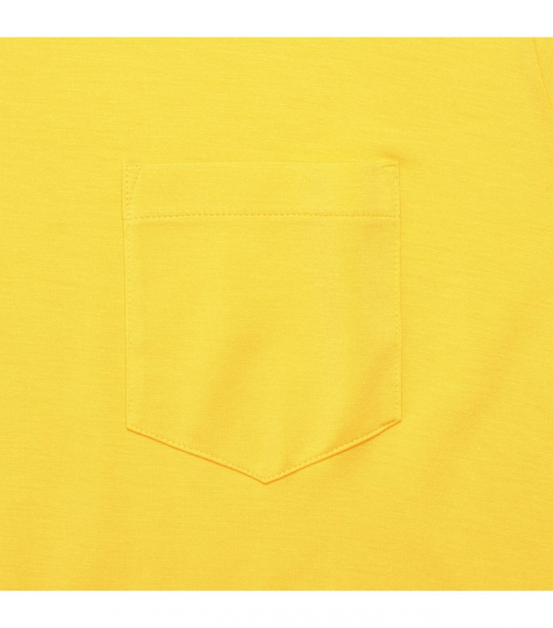 Men's Onitsuka Tiger T Shirts Yellow | 53814-VBFP