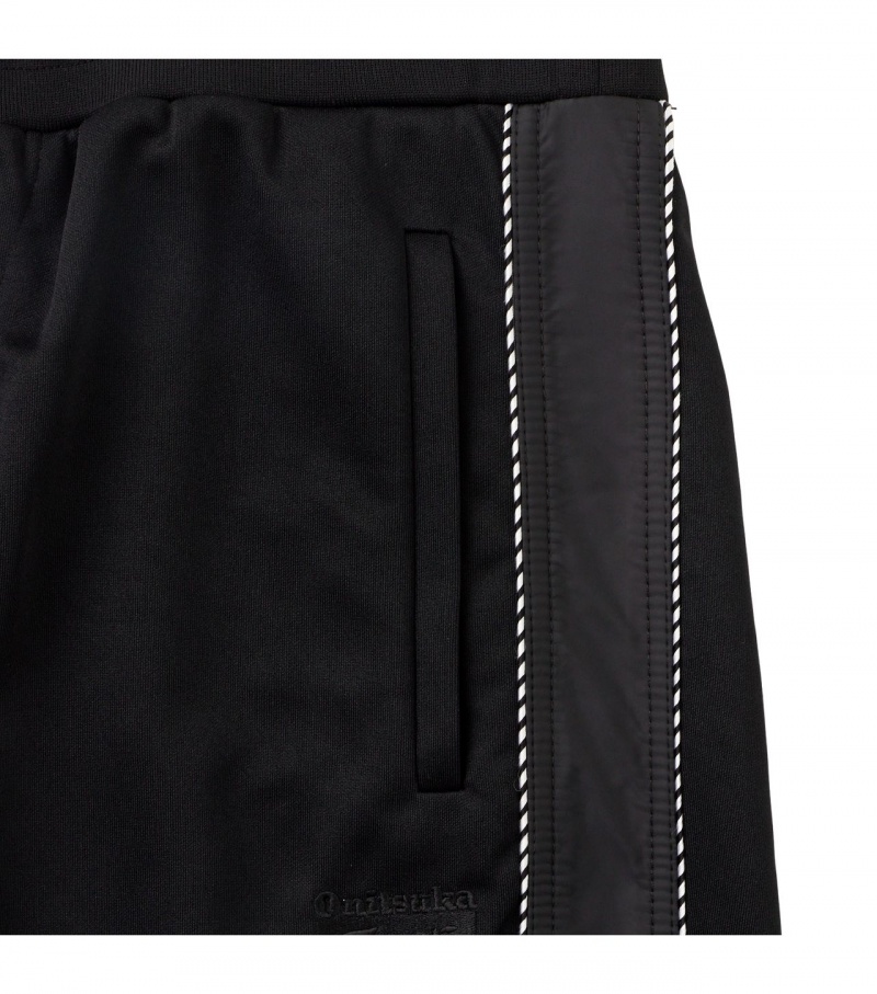 Men's Onitsuka Tiger Track Pants Black | 15092-TQBV