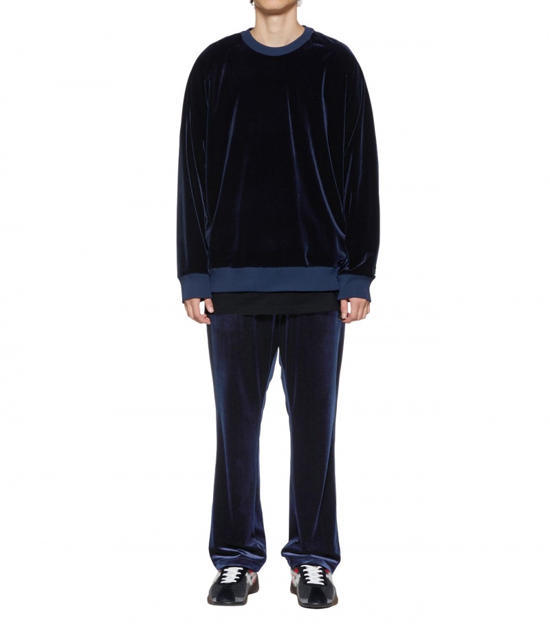 Men's Onitsuka Tiger Track Pants Navy | 59231-TNOI