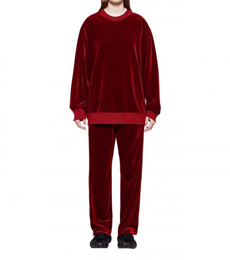 Men's Onitsuka Tiger Track Pants Red | 70243-TQMK