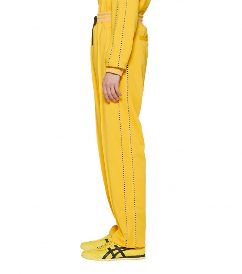 Men's Onitsuka Tiger Track Pants Yellow | 07564-ZXBP