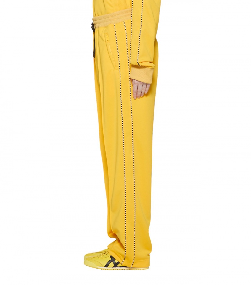 Men's Onitsuka Tiger Track Pants Yellow | 07564-ZXBP