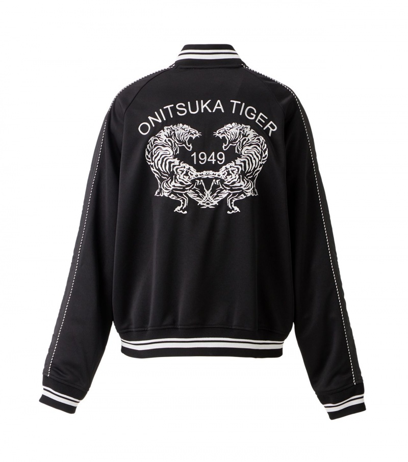 Men's Onitsuka Tiger Track Tops Black | 29301-TBCK