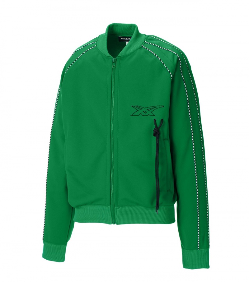 Men's Onitsuka Tiger Track Tops Green | 52836-XUEA