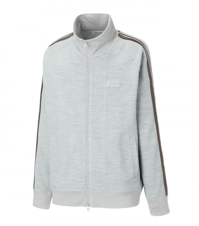 Men's Onitsuka Tiger Track Tops Grey | 61245-PBWJ