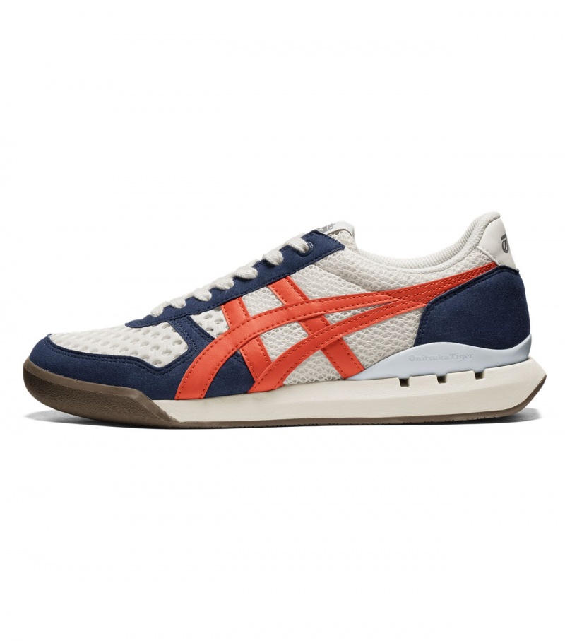 Men's Onitsuka Tiger Ultimate 81 Ex Sneakers Cream / Pink | 10258-RXSH