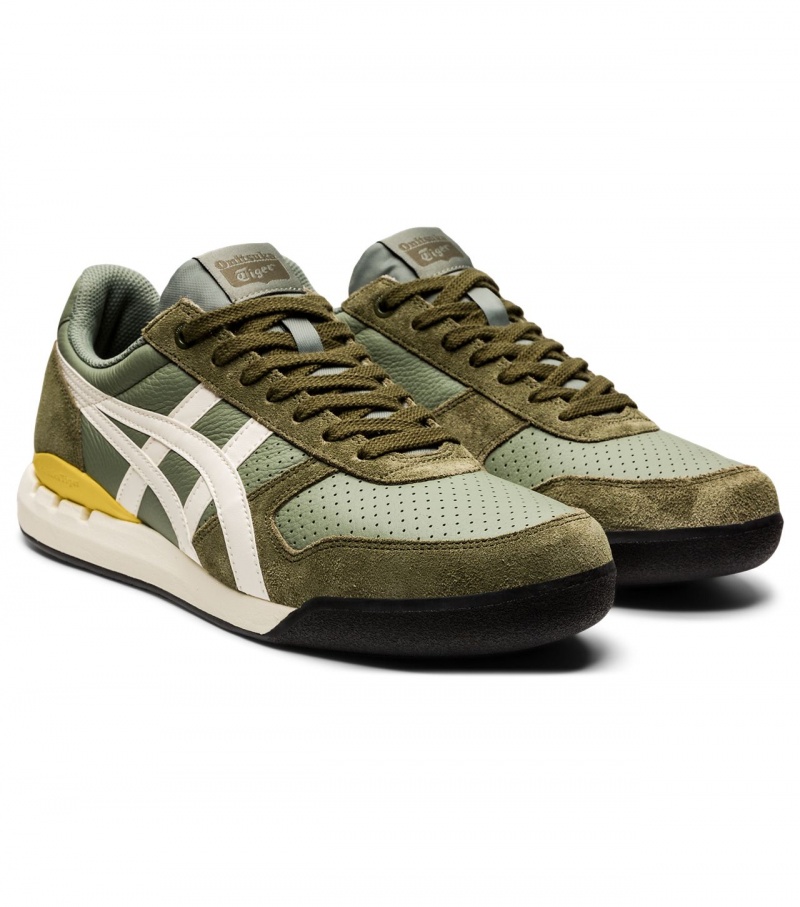 Men's Onitsuka Tiger Ultimate 81 Ex Sneakers Green / Cream | 13926-SUEK