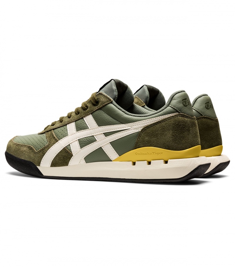 Men's Onitsuka Tiger Ultimate 81 Ex Sneakers Green / Cream | 13926-SUEK