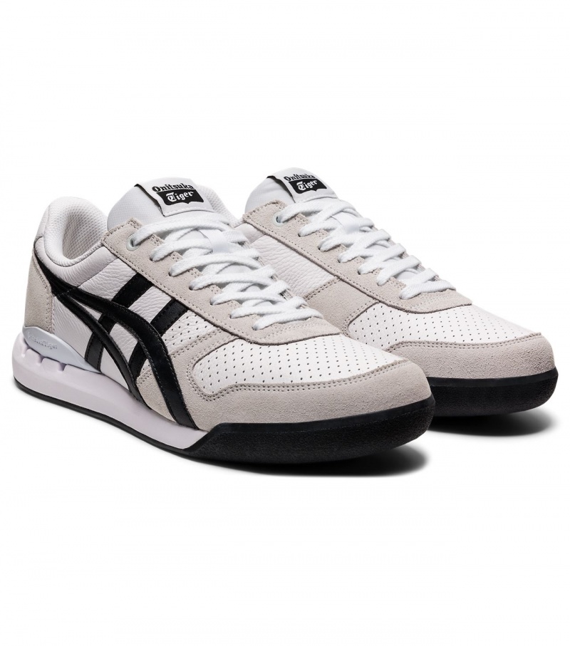 Men's Onitsuka Tiger Ultimate 81 Ex Sneakers White / Black | 95614-SWUX