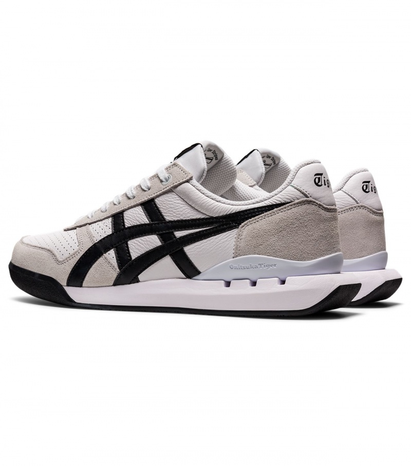 Men's Onitsuka Tiger Ultimate 81 Ex Sneakers White / Black | 95614-SWUX