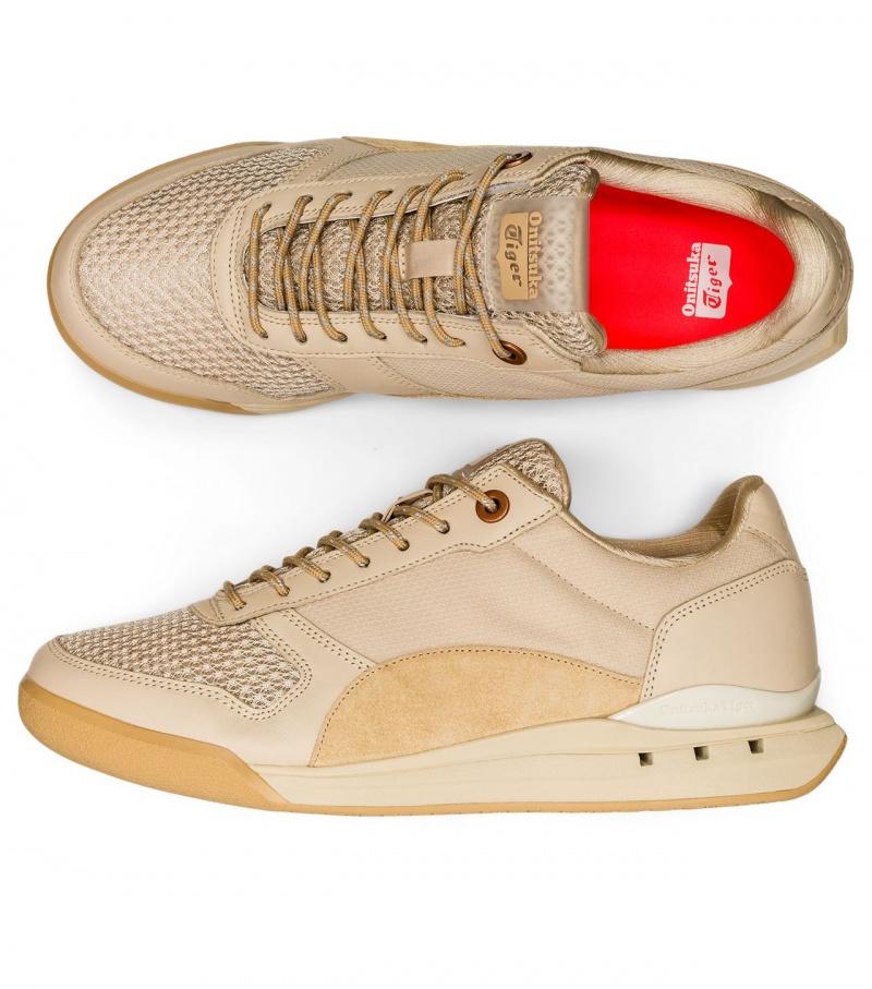 Men's Onitsuka Tiger Ultimate 81 Mp Sneakers Beige | 24506-ALVR