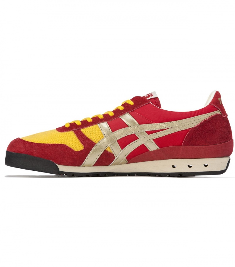 Men's Onitsuka Tiger Ultimate 81 Nm Sneakers Red / Gold | 51369-EWFU