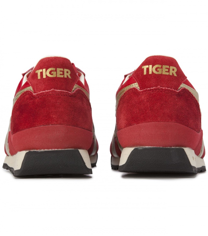 Men's Onitsuka Tiger Ultimate 81 Nm Sneakers Red / Gold | 51369-EWFU