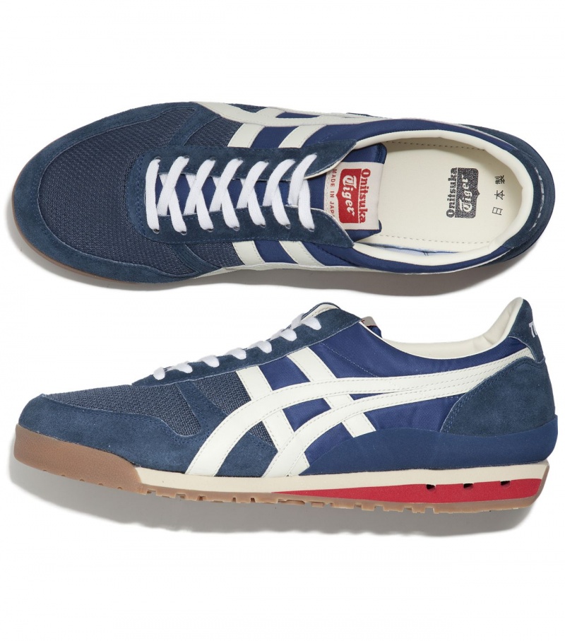 Men's Onitsuka Tiger Ultimate 81 Nm Sneakers Navy | 81209-RPYV