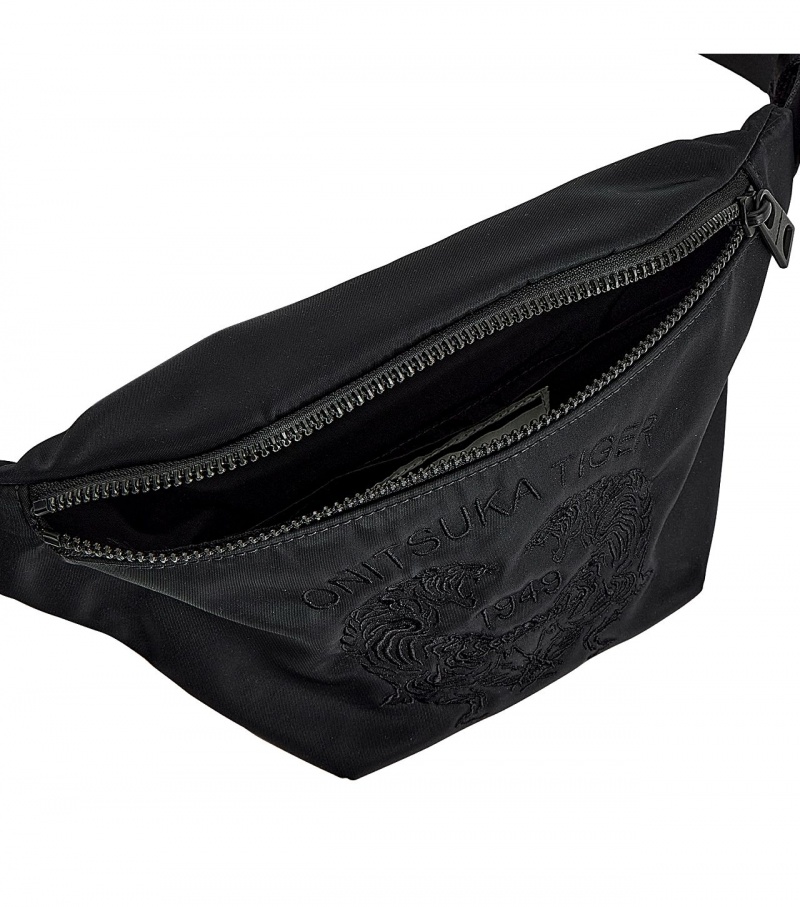 Men's Onitsuka Tiger Waist Pouch Bags Black | 02497-JSRO