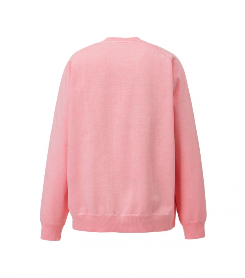 Men's Onitsuka Tiger Washed Ls Tops Pink | 98412-FQJW