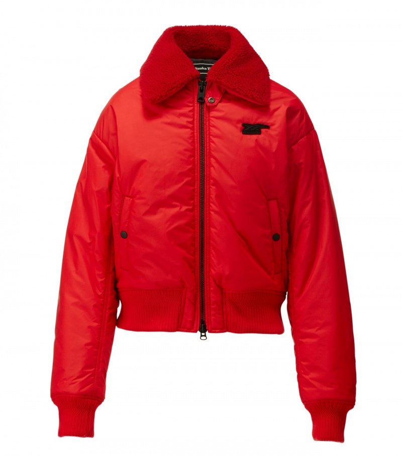 Men\'s Onitsuka Tiger Ws Blouson Jackets Red | 41785-YZHA