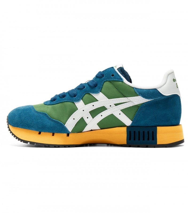 Men's Onitsuka Tiger X-Caliber Sneakers Green / White | 35897-CJEP