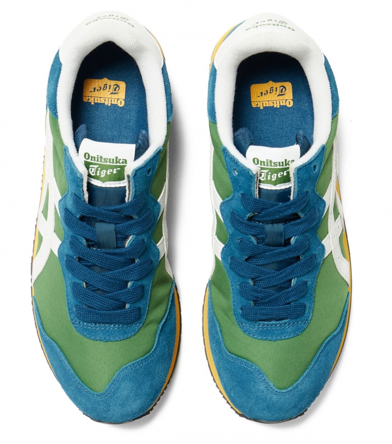 Men's Onitsuka Tiger X-Caliber Sneakers Green / White | 35897-CJEP