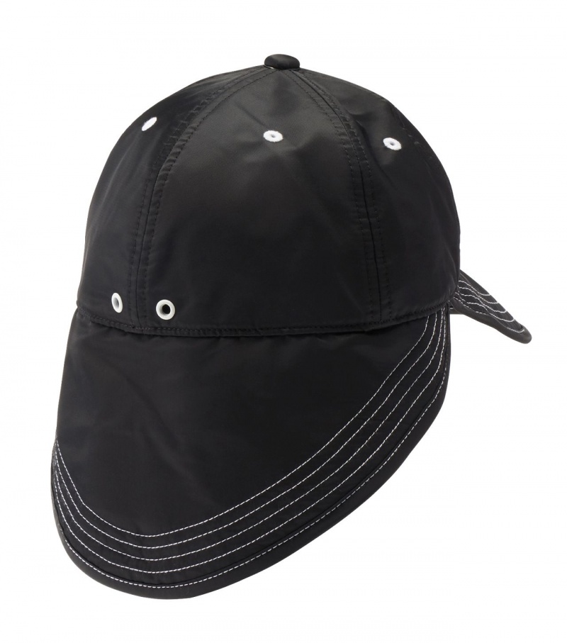 Women's Onitsuka Tiger Cap Hats Black / White | 83790-LOYJ