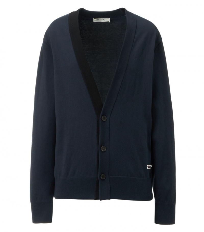 Women\'s Onitsuka Tiger Cardigan Navy | 10469-ILSV