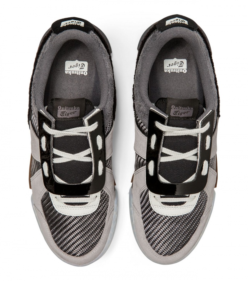 Women's Onitsuka Tiger D-Trainer Slip Ons Black | 28154-OJLP