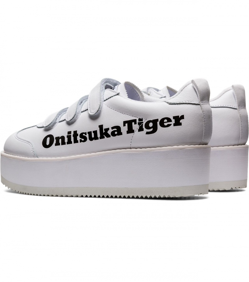 Women's Onitsuka Tiger Delegation Chunk W Slip Ons White / Black | 17963-YNFC