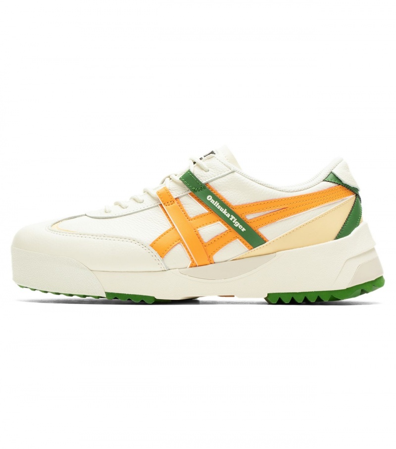 Women's Onitsuka Tiger Delegation Ex Sneakers Cream / Orange | 27346-QMCG