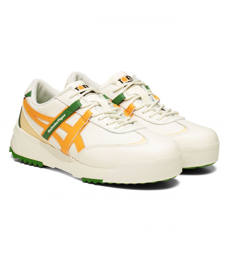 Women's Onitsuka Tiger Delegation Ex Sneakers Cream / Orange | 27346-QMCG