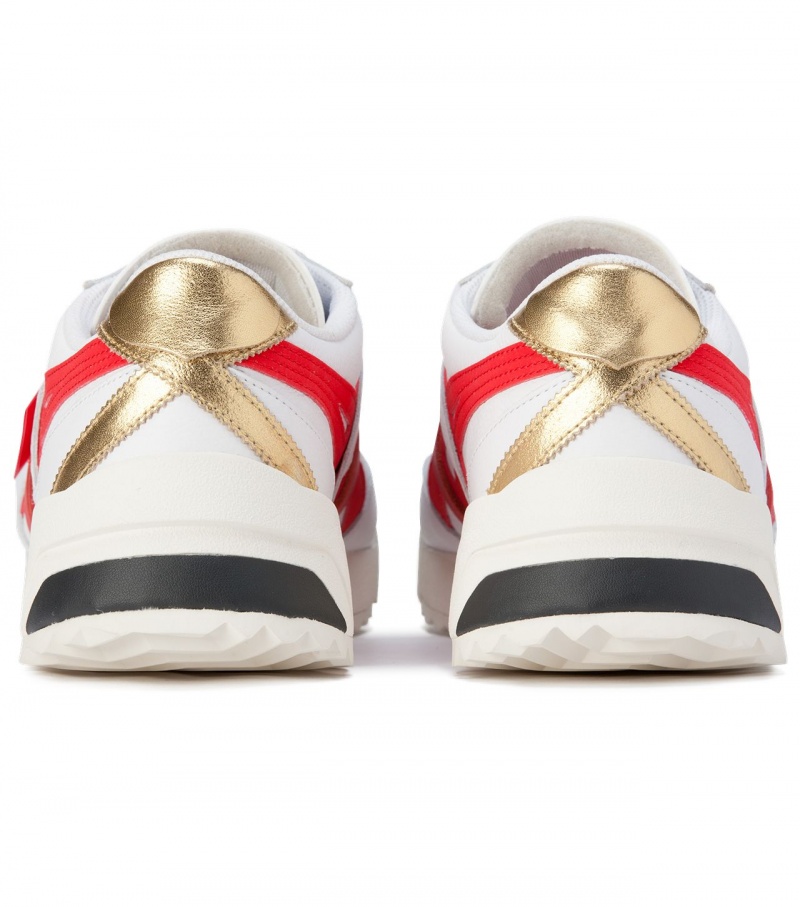 Women's Onitsuka Tiger Delegation Ex Sneakers White / Red | 20537-EFDR