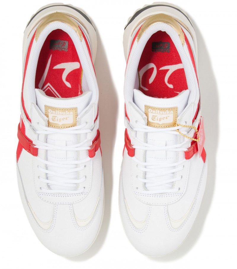 Women's Onitsuka Tiger Delegation Ex Sneakers White / Red | 20537-EFDR