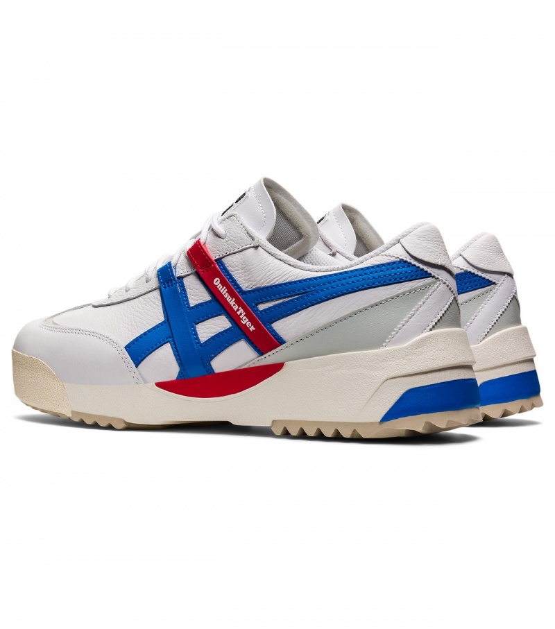 Women's Onitsuka Tiger Delegation Ex Sneakers White / Blue | 75164-ZMSU