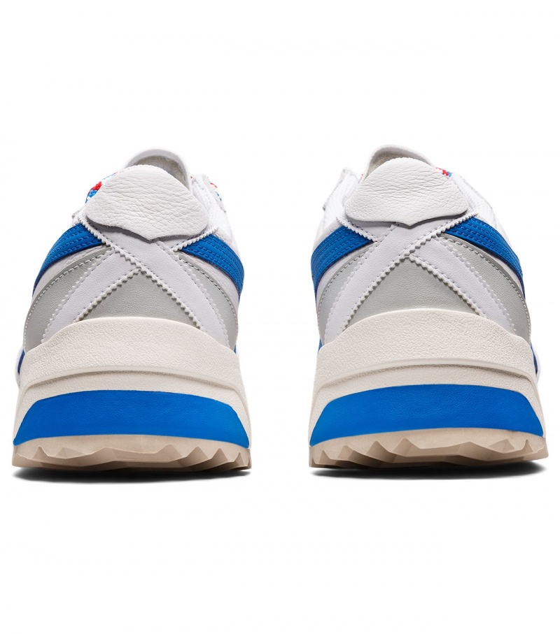 Women's Onitsuka Tiger Delegation Ex Sneakers White / Blue | 75164-ZMSU