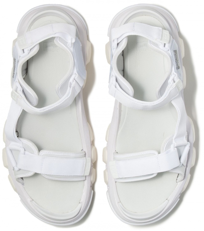 Women's Onitsuka Tiger Dentigre Strap Sandals White | 65043-BXHW