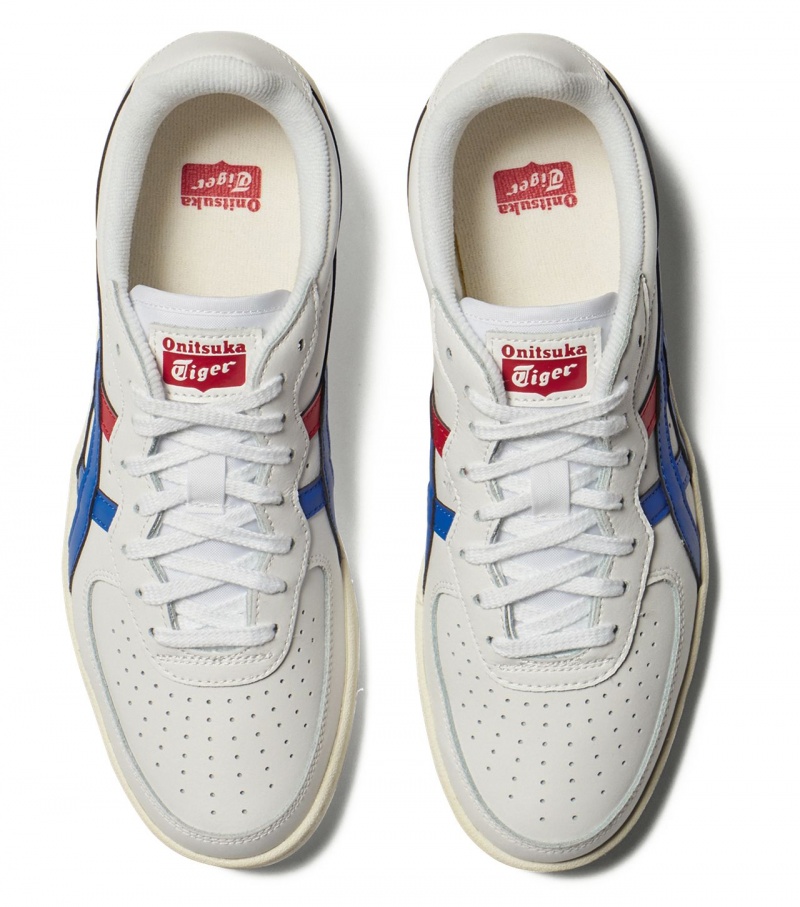 Women's Onitsuka Tiger Gsm Low Tops White / Royal | 62815-RSBW