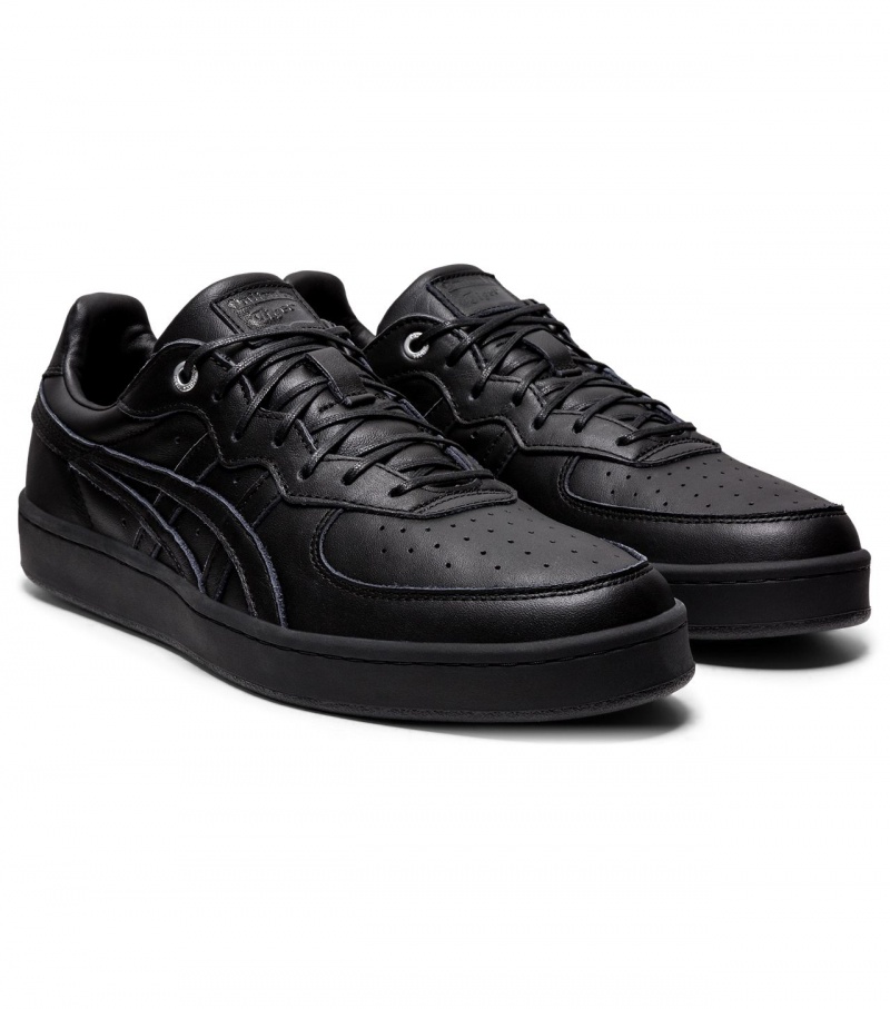 Women's Onitsuka Tiger Gsm Sd Low Tops Black | 04968-DSNT